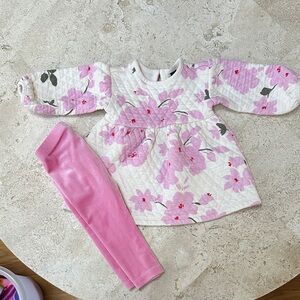 Old Navy Pink and White Kids Matching Set